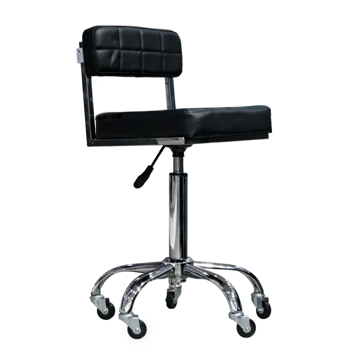 Stolica za frizera ENE 7263 ALUMINIJUM CRNA