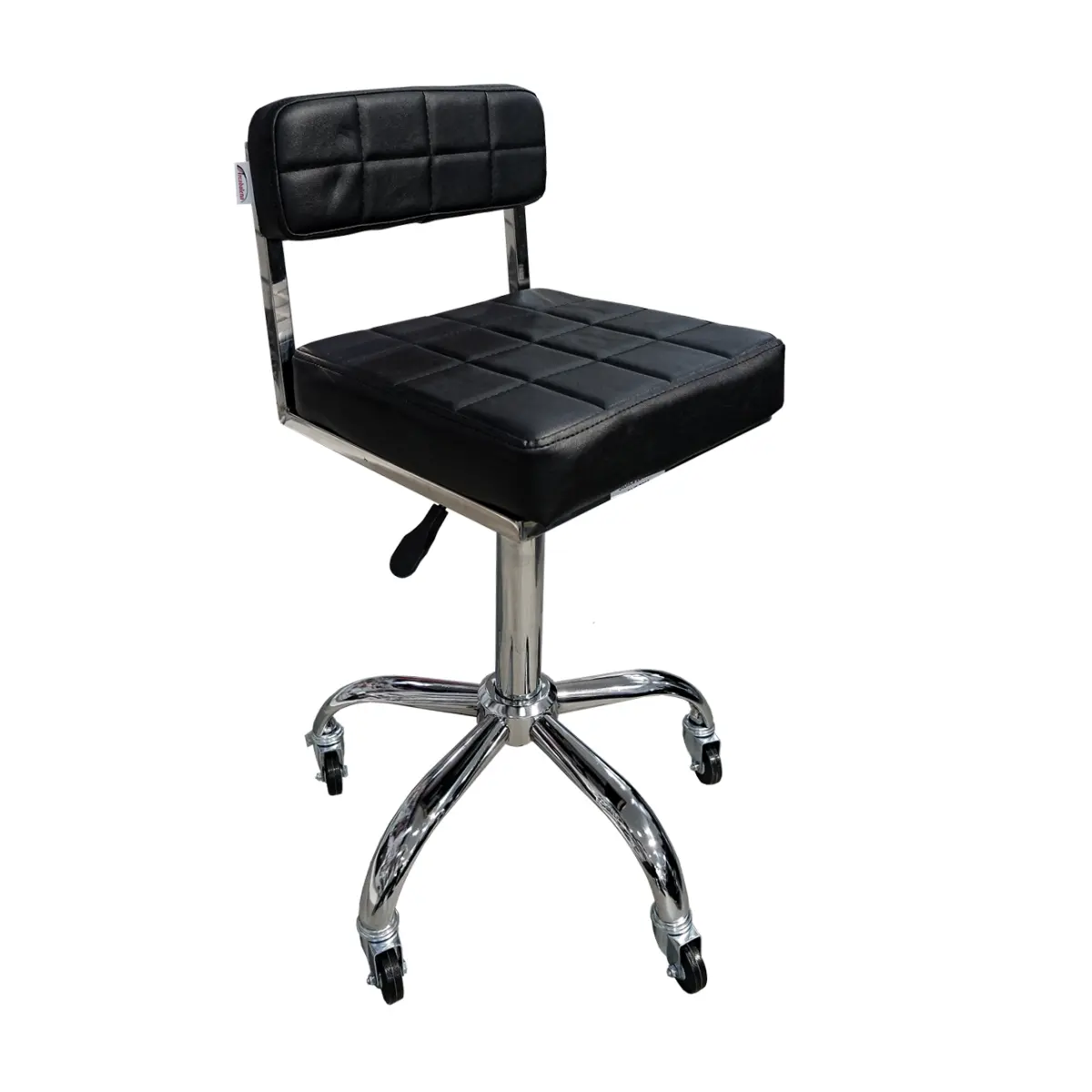 Stolica za frizera ENE 7263 ALUMINIJUM CRNA