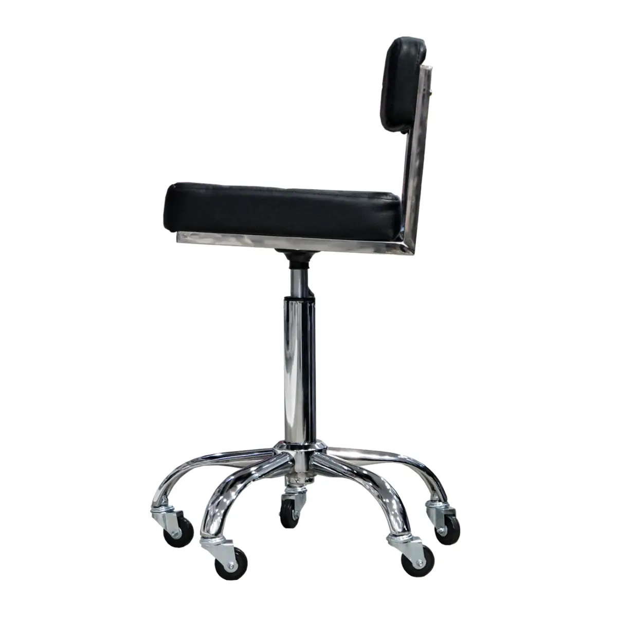 Stolica za frizera ENE 7263 ALUMINIJUM CRNA