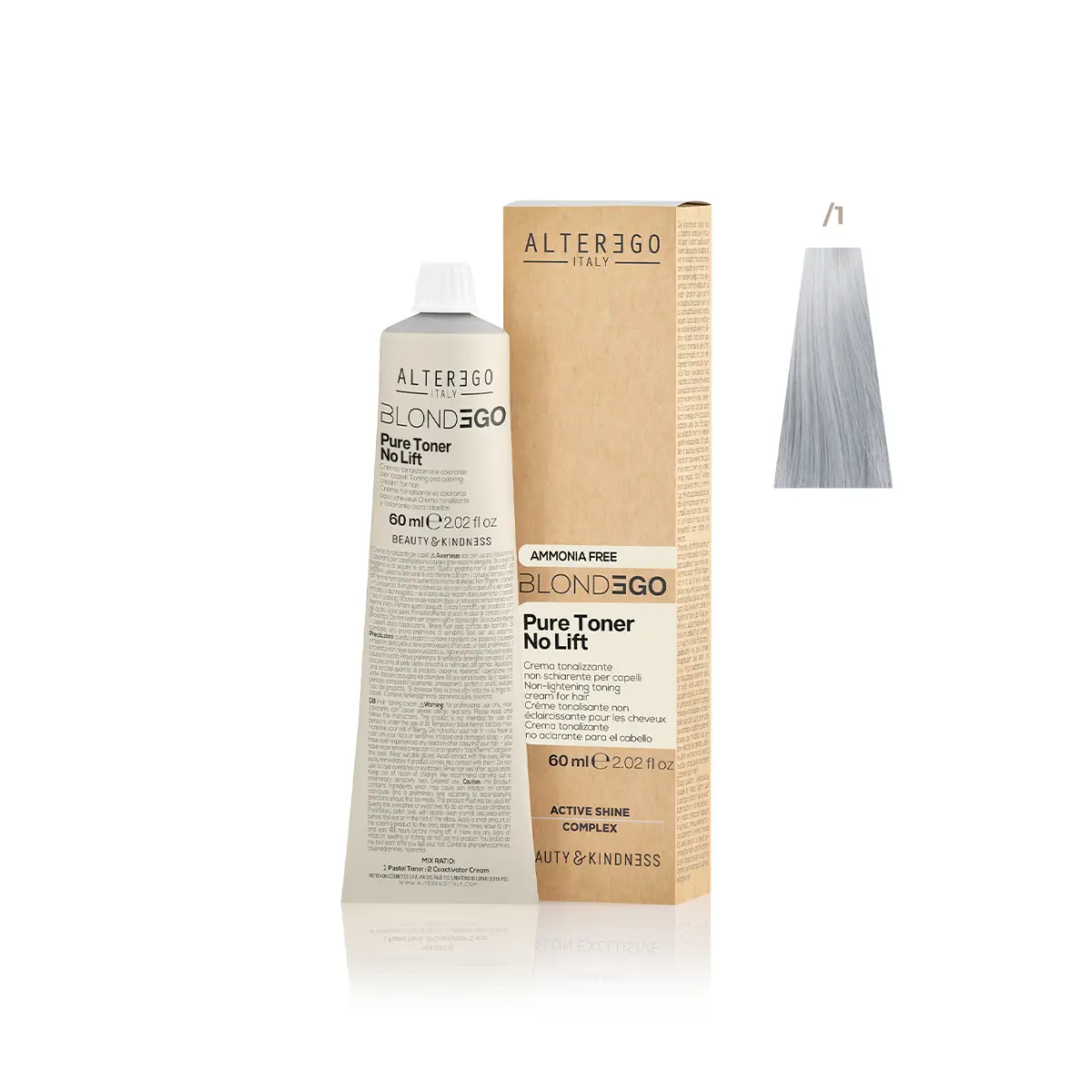 PURE NO LIFT /1 Toner za kosu ASH 60ml
