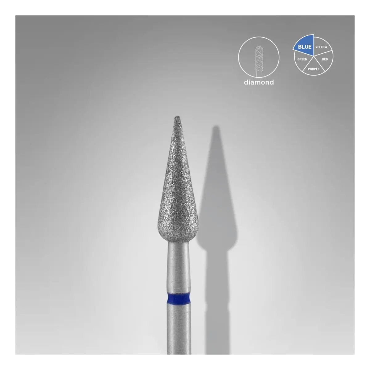 EXPERT Dijamantski nastavak kruška, plava, 4mm/12mm